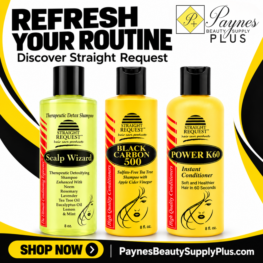 Straight Request Scalp Refresh Bundle Trio 3-Piece Bundle – Scalp Wizard, Black Carbon 500 & Power K60