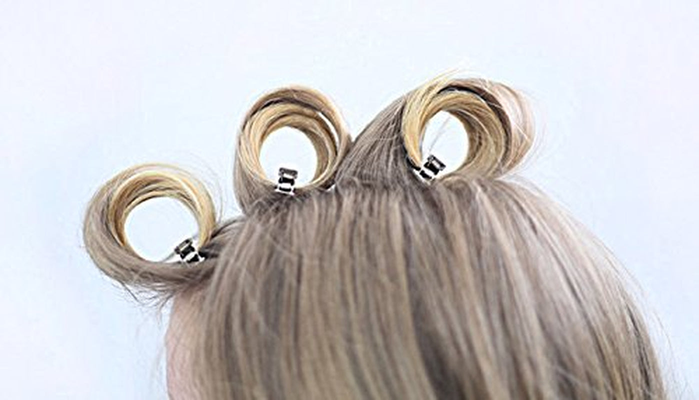 Double Prong Hair Clips – 1.75" Silver Metal Styling Clips for Holding Rollers & Sectioning Hair, Professional Salon Hair Clips for Women & Girls (80‑Count)