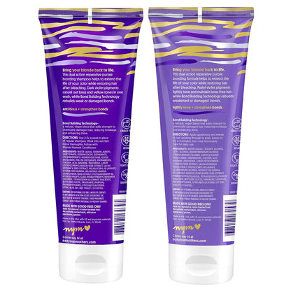 Not Your Mother’s Blonde Moment Purple Shampoo & Conditioner Set – Toning for Blonde, Silver & Lightened Hair