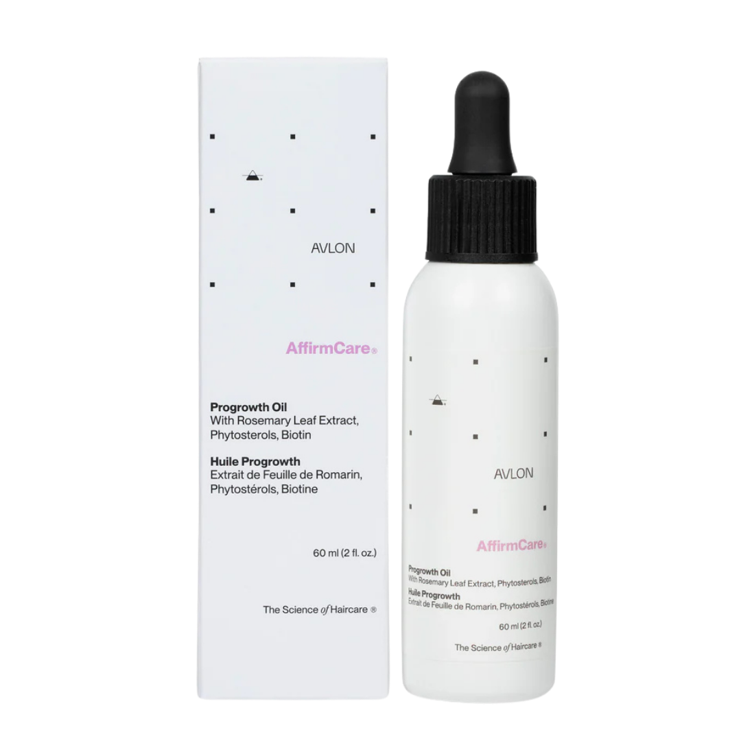 Avlon AffirmCare StyleRight ProGrowth Oil 2oz hair growth oil with biotin rosemary and castor oil for scalp nourishment and stronger hair