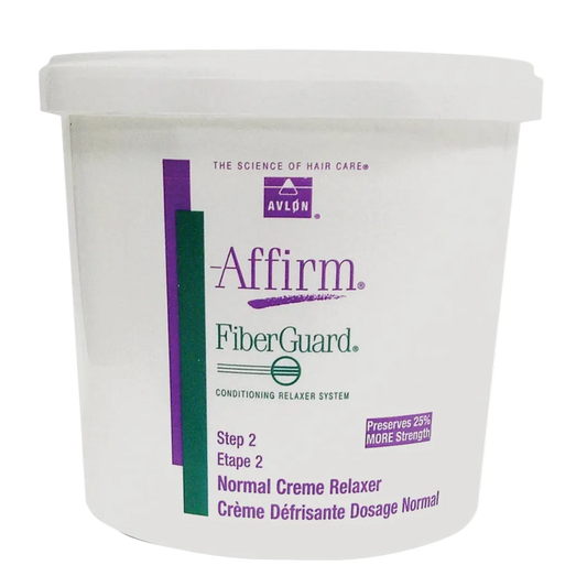 Avlon FiberGuard Crème Relaxer Normal 4lb Step 2 professional hair relaxer system for strengthening and straightening color treated and damaged hair
