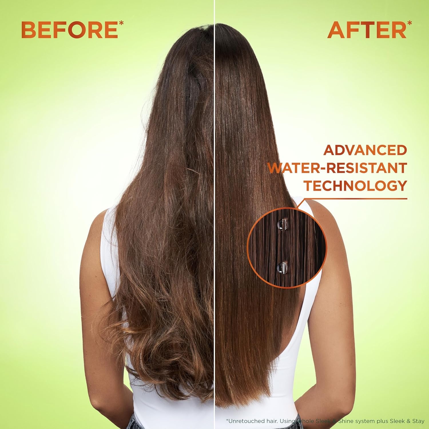 Garnier Fructis Sleek & Shine Shampoo & Conditioner Set – Plant Keratin + Argan Oil, Anti‑Frizz