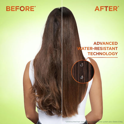 Garnier Fructis Sleek & Shine Shampoo & Conditioner Set – Plant Keratin + Argan Oil, Anti‑Frizz