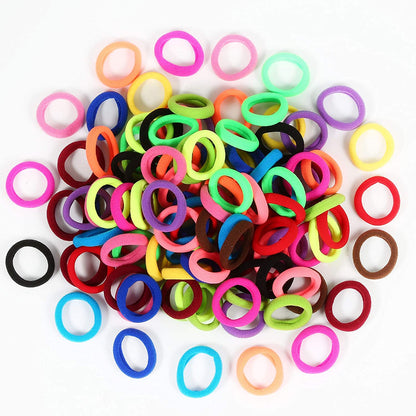 120 Pcs Baby & Toddler Hair Ties – Soft Cotton Seamless Elastic Hair Bands for Girls, Kids & Infants, Multicolor Ponytail Holders (15 Colors)