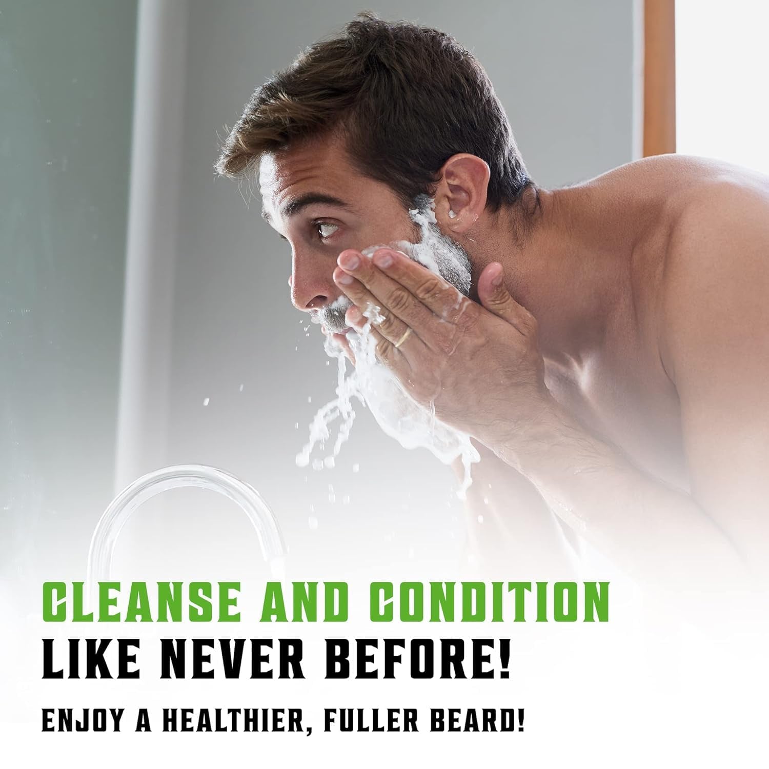 Viking Revolution Beard Shampoo & Conditioner Kit – Hydrating Beard Wash Set with Natural Beard Oil for Growth, Softness & Dandruff Relief