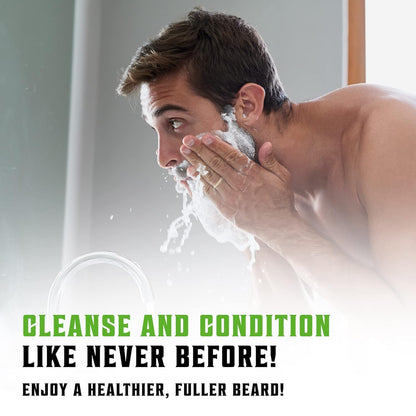 Viking Revolution Beard Shampoo & Conditioner Kit – Hydrating Beard Wash Set with Natural Beard Oil for Growth, Softness & Dandruff Relief