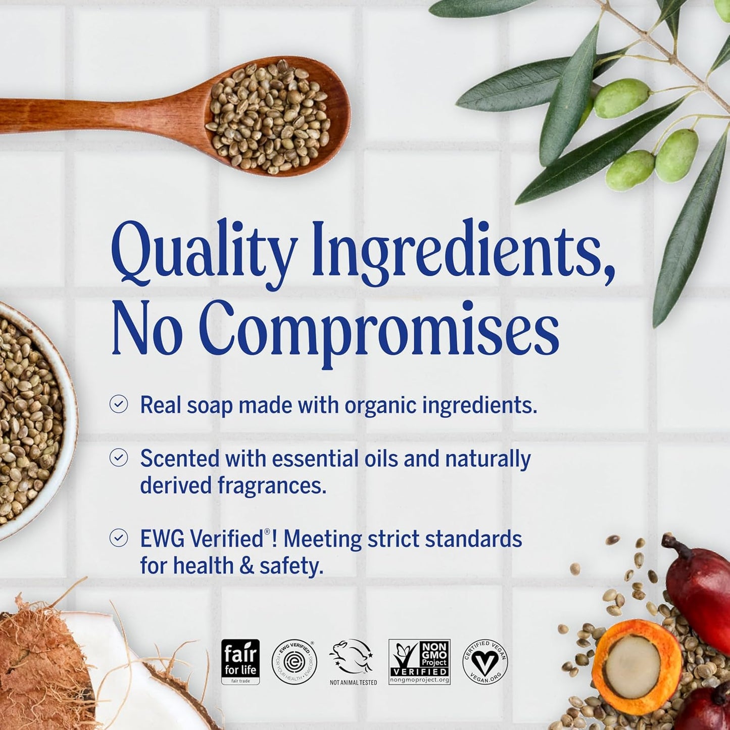 Unscented Pure‑Castile Magic Liquid Soap 32oz – 18‑in‑1 Organic Body Wash for Face, Hands & Sensitive Skin – Gentle Baby‑Safe Formula with Regenerative Organic Certified Oils