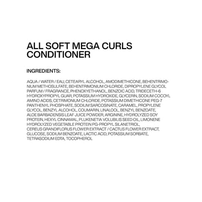 Redken All Soft Mega Curls – Sulfate‑Free Hydrating System for Curly & Coily Hair (Shampoo, Conditioner & Leave‑In)