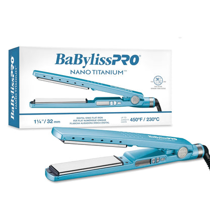 BaBylissPRO 1 1/4" Ionic Flat Iron – Professional Salon‑Grade Straightener for Smooth, Shiny, Frizz‑Free Hair