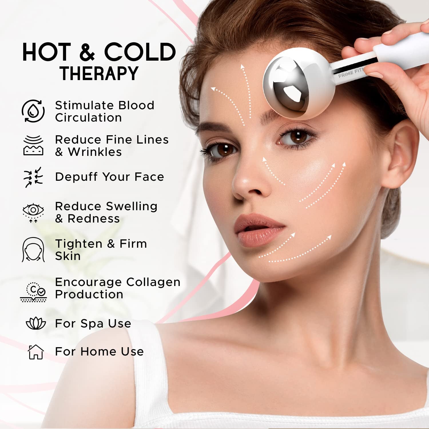 Stainless Steel Cryo Ice Globes – Hot & Cold Facial Massage Balls for Depuffing, Tightening & Glowing Skin