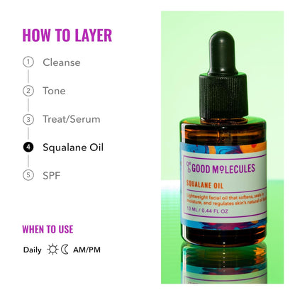 Squalane Oil Moisturizer – Hydrating, Plumping & Firming Anti‑Aging Face, Skin & Hair Oil to Calm, Soften & Restore Radiance