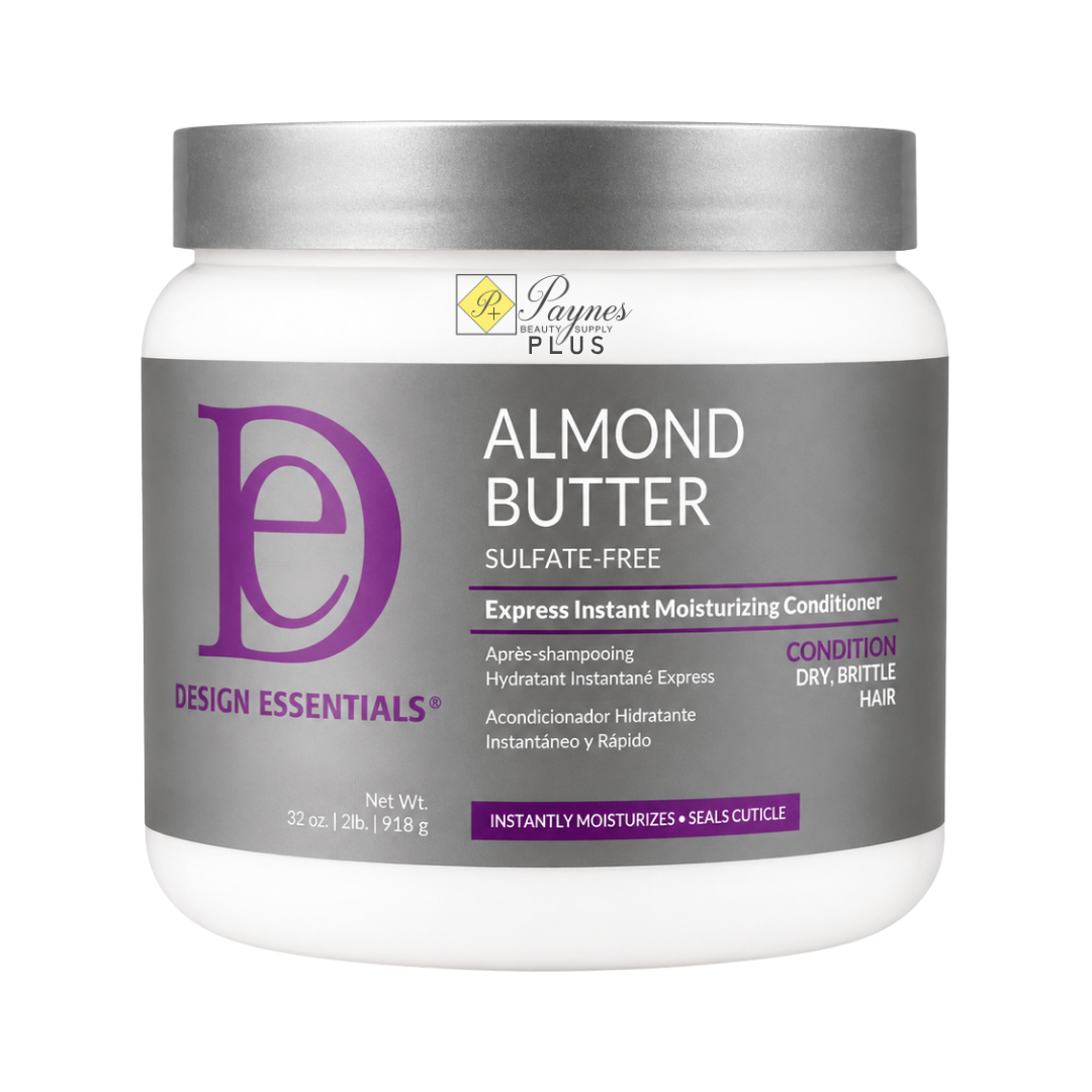 32ozDesign Essentials Almond Butter Express Instant Moisturizing Conditioner for dry hair hydration, softness and detangling