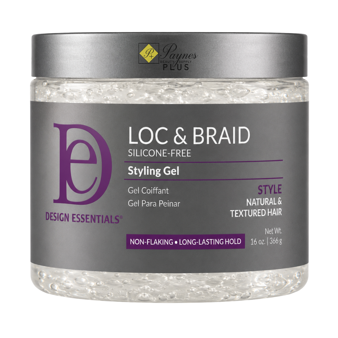 Design Essentials Loc & Braid Styling Gel 16 oz strong hold gel for loc retwisting braids twists frizz control and shine
