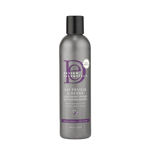 Design Essentials Oat Protein & Henna Fuller, Thicker, Stronger Deep Cleansing Shampoo