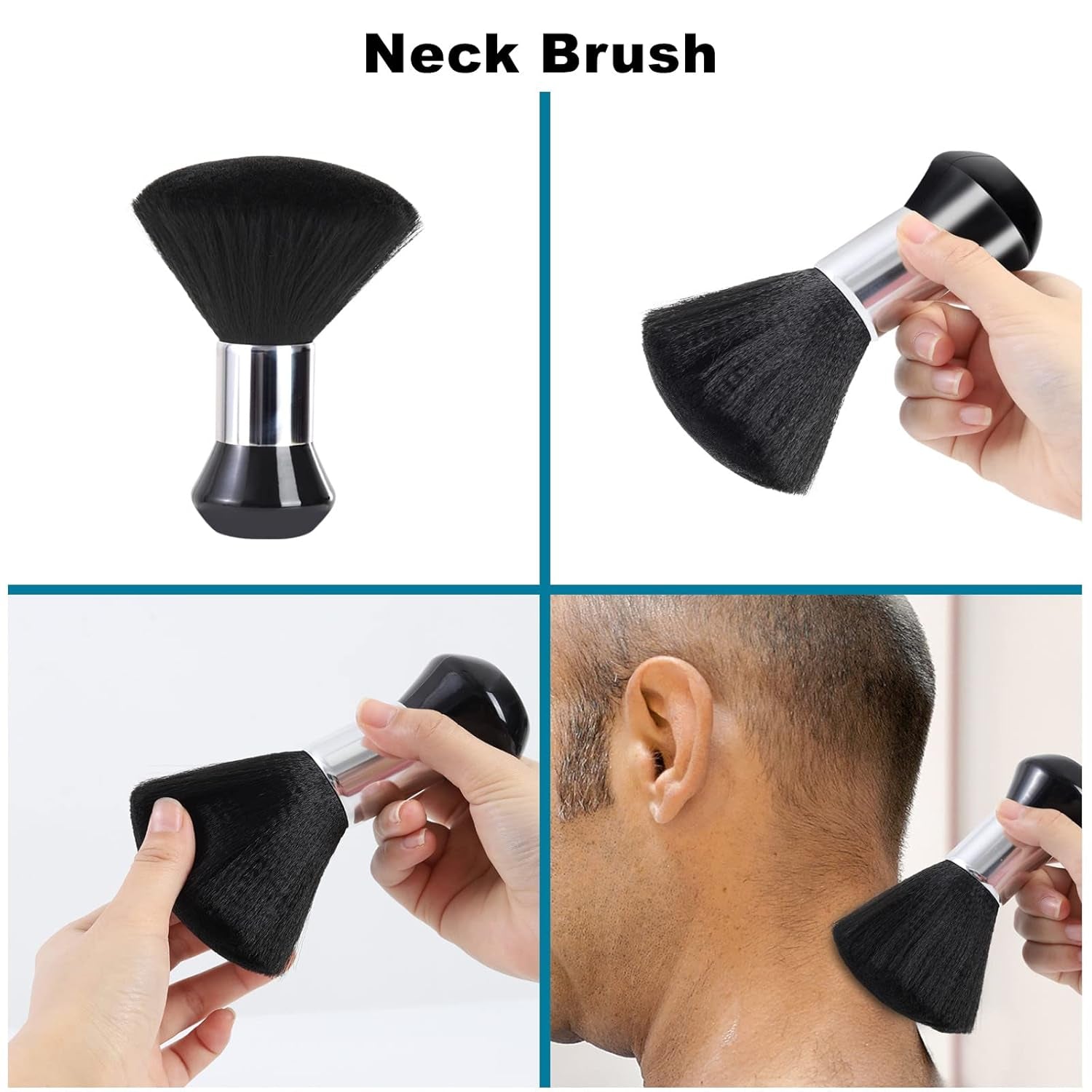 Professional Barber Cape & Neck Duster Brush Set – Waterproof Anti‑Static Hair Cutting Cape with Adjustable Elastic Neckline & Soft Nylon Bristle Brush