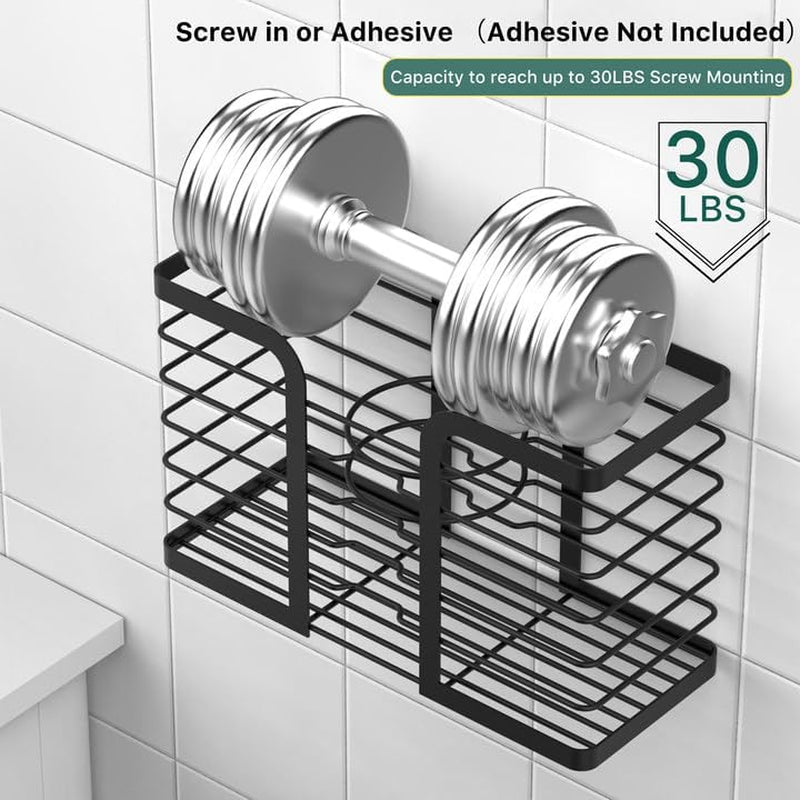 3‑in‑1 Hair Dryer Organizer – Stainless Steel Over‑Cabinet or Countertop Holder with Adjustable Height, Large Capacity Storage for Hair Tools, Brushes & Accessories