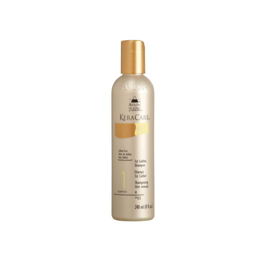 KeraCare 1st Lather Shampoo sulfate free 8oz removing buildup and oils from hair