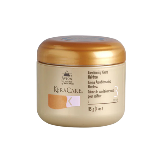 KeraCare Conditioning Creme Hairdress 4oz lightweight moisturizer for dry hair and scalp shine