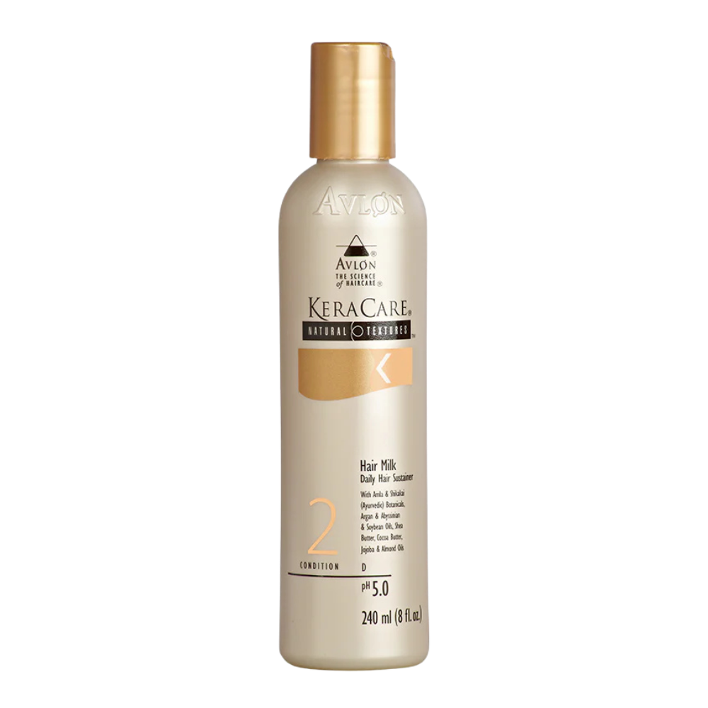 KeraCare Hair Milk 8oz lightweight moisturizer for natural curls coils and frizz control