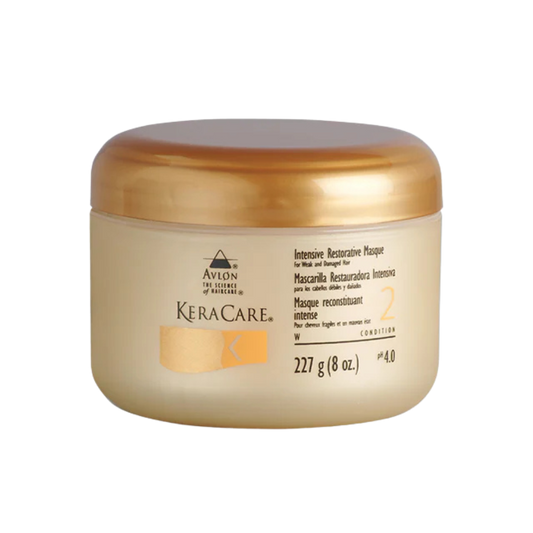 KeraCare Intensive Restorative Masque 8oz deep conditioning treatment for damaged dry hair repair and strength