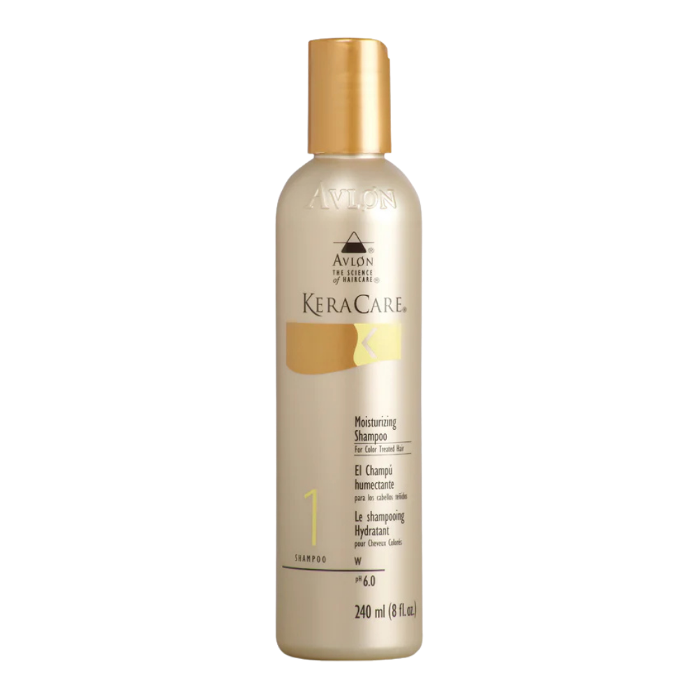 KeraCare Moisturizing Shampoo for Color Treated Hair 8oz for hydration color protection and gentle cleansing