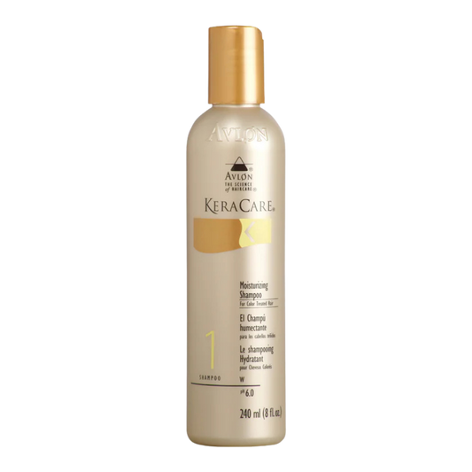 KeraCare Moisturizing Shampoo for Color Treated Hair 8oz for hydration color protection and gentle cleansing