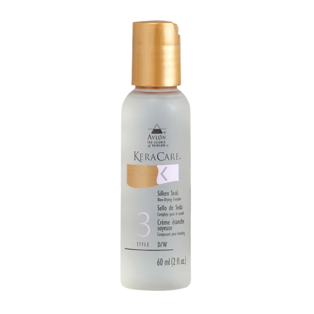 KeraCare Silken Seal 2oz serum for heat protection shine and frizz control lightweight hair serum