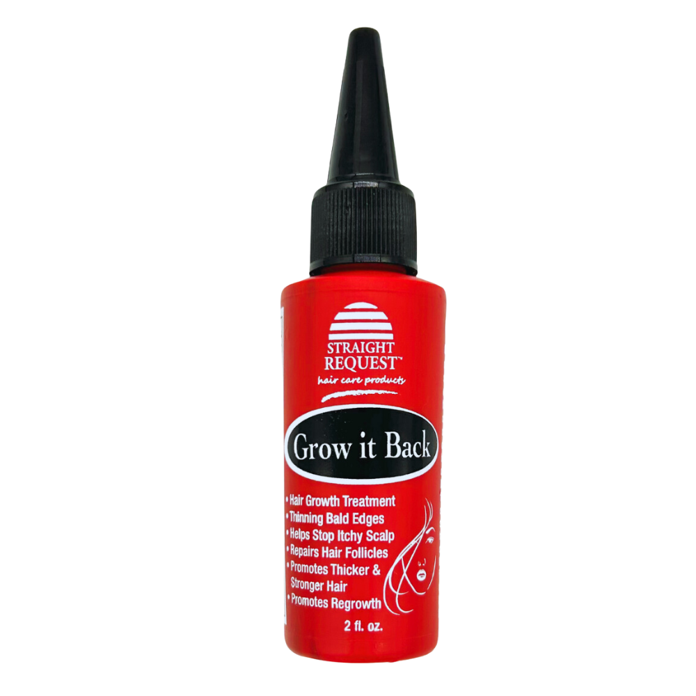 Straight Request Grow It Back follicle‑stimulating scalp treatment for thinning hair.