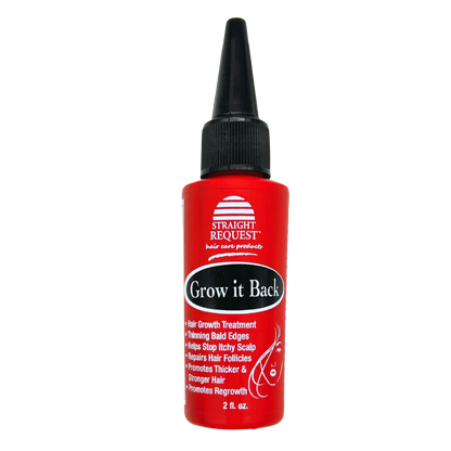 Straight Request Grow It Back follicle‑stimulating scalp treatment for thinning hair.