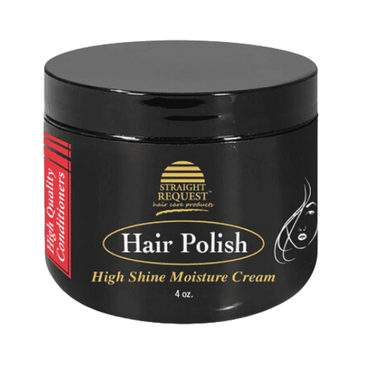 Straight Request Hair Polish high‑shine moisture cream for smooth, glossy hair.