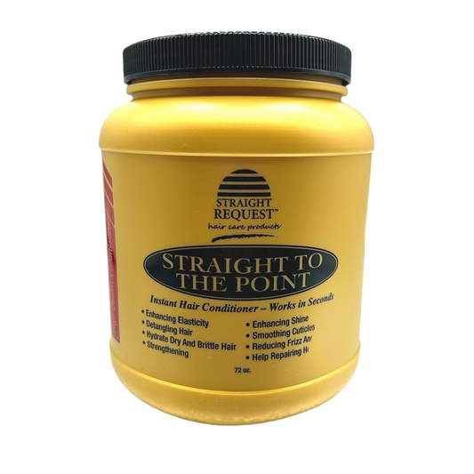 Straight Request Straight To The Point Instant Conditioner for hydration, detangling, and frizz control.