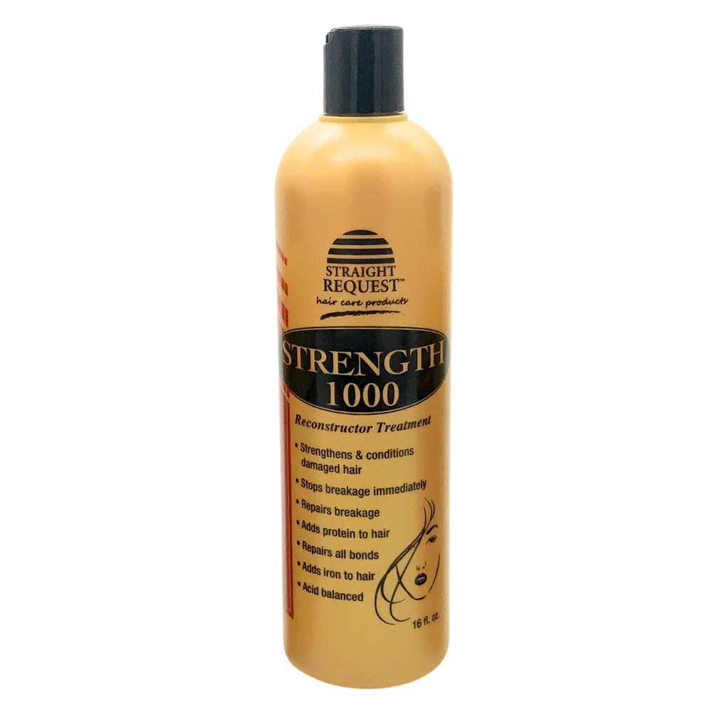 Straight Request Strength 1000 ultra‑strength protein treatment for severely damaged hair.
